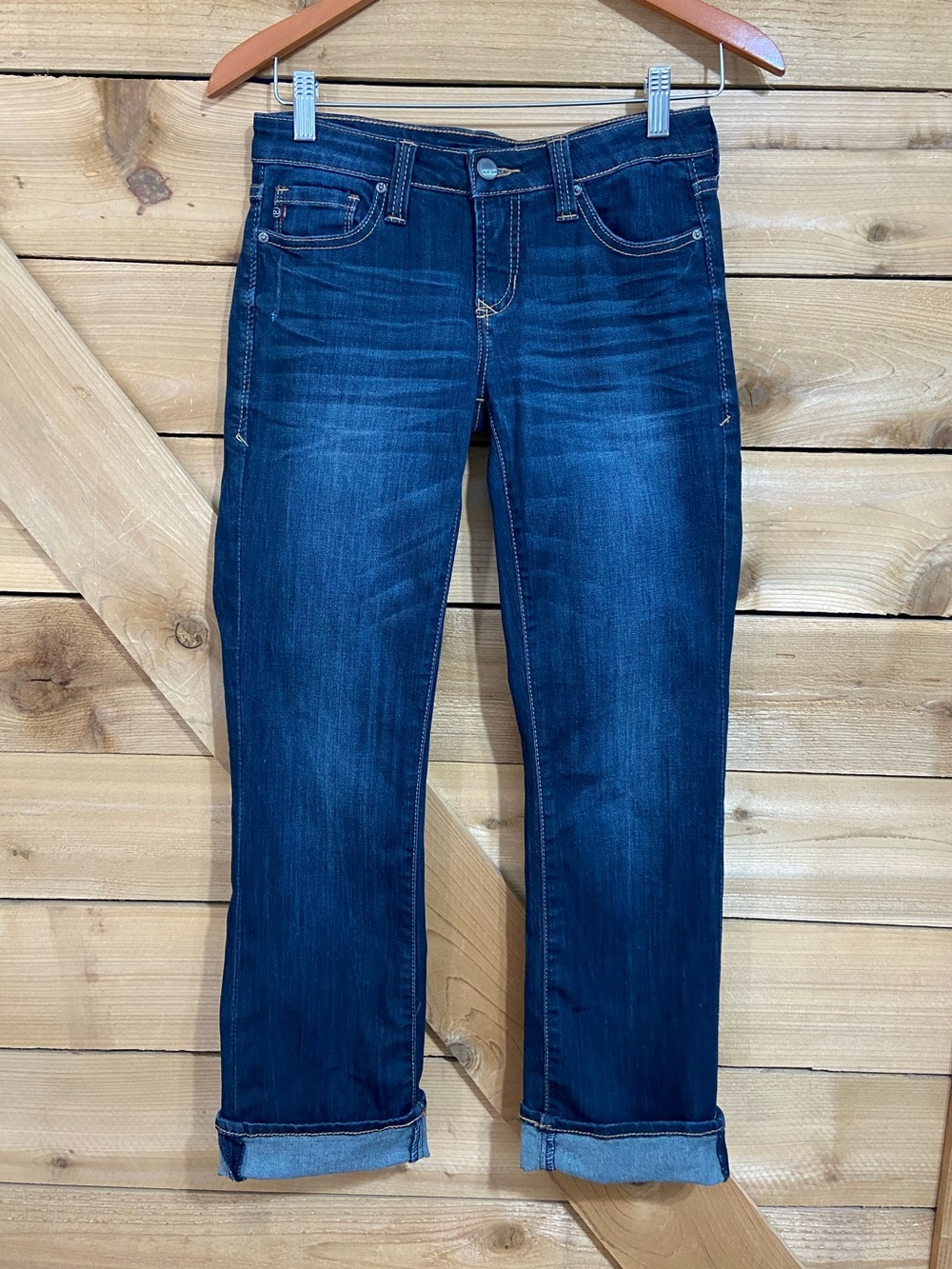Dear John Playback Cuffed Cropped Straight Leg Jeans